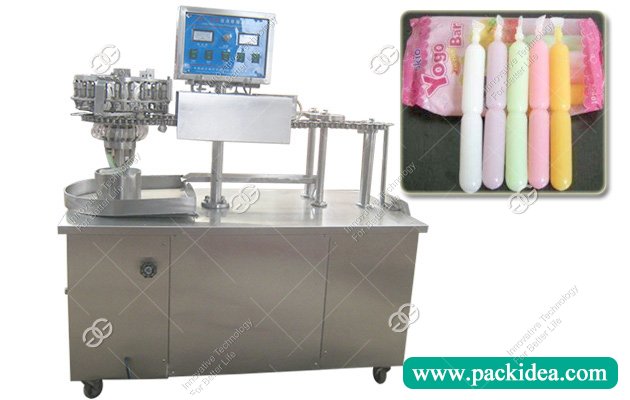 Ice Pop Jelly Strip Liquid Soft Tube Filling Sealing Machine