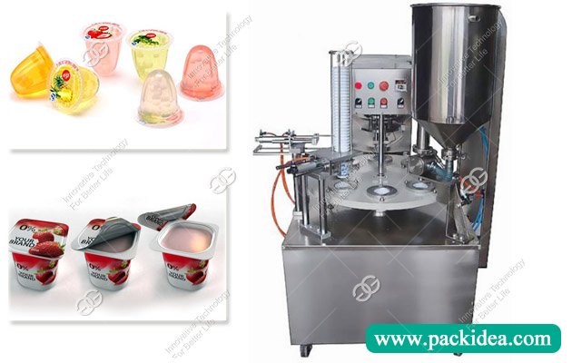 Rotary Yogurt Cup Filling and Sealing Machine