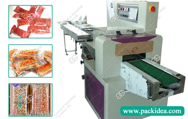 Peanut Candy Packaging Machine|Sesame Brittle Flow Wrap Machine