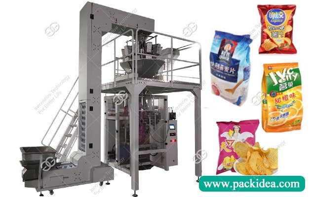 Automatic Frozen French Fries Banana Chips Packing Machine with Ten Head